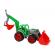 Tractor cu excavator si cupa, technok, (3671) cu brat mobil, verde