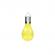 Lampa solara led decorativa sub forma de bulb, pentru exterior, suspendata, ip65, ultron galben, flippy