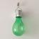 Lampa solara led decorativa sub forma de bulb, pentru exterior, suspendata, ip65, ultron verde, flippy