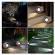 Lampa solara led decorativa pentru gradina flippy, imitatie piatra, lumina puternica 4 led-uri, 12 x 15 cm, material abs, baterie ni-mh, 600 mah, panou solar 2v, lumina alb rece, gri