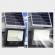 Proiector led smd 800w cu incarcare solara flippy, panou solar, cu telecomanda, suport prindere, material abs, 20ah, 966 led-uri, temperatura culoare 6500k, 32x26x9 cm, negru