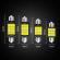 Set 2 x becuri auto led, 10w/set, 9/12 led smd, canbus