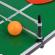 Mini masa de ping pong flippy, pentru interior, material lemn, 60 x 10 x 30 cm, 2 mingi, portabila, verde
