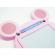Tabla magnetica pentru desen flippy, pix, forma soricel, dimensiuni 23x26.5 cm, dezvolta creativitatea, roz