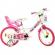 Bicicleta copii dino bikes 16 inch fairy alb si roz