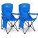 Set doua scaune camping / pescuit , pliabile, albastru, 96 x 54 x 86cm, Vivo AC03