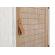 Comoda 2 sertare 1 usa lemn alb patinat si natur eloise 48 cm x 35 cm x 121 h