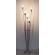 Lampadar fier argintiu fiaccola 34x30x155 cm