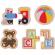 Puzzle din lemn - jucarii (8 piese)
