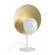 Veioza metal auriu alb design 30x17.5x46 cm