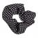 Set doua elastice de par top choice 23859, black & white dots