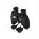 Binocul profesional cu compas si busola electronica, ideallstore®, negru, 10x50