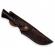 Cutit de vanatoare, ideallstore®, fixed blade, husa piele, otel damasc, negru
