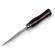 Cutit de vanatoare, ideallstore®, fixed blade, husa piele, otel damasc, negru