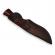 Cutit de vanatoare, ideallstore®, fixed blade, husa piele, otel damasc