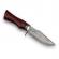 Cutit de vanatoare, ideallstore®, fixed blade, husa piele, otel damasc