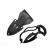 Cutit tactic pumnal, ideallstore®, black knife, 13 cm, otel inoxidabil