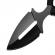 Cutit tactic pumnal, ideallstore®, black knife, 13 cm, otel inoxidabil
