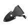 Cutit tactic pumnal, ideallstore®, black knife, 13 cm, otel inoxidabil