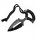 Cutit tactic pumnal, ideallstore®, black knife, 13 cm, otel inoxidabil