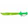Sabie de jucarie ideallstore®, eye sight, plastic, led, sunete, 60 cm, verde