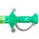 Sabie de jucarie ideallstore®, eye sight, plastic, led, sunete, 60 cm, verde