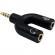 Adaptor portabil casti qjc143, mufa jack, 3.5mm, forma u