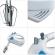 Mixer electric de mana, 100w, 5 trepte, 220v, accesorii incluse