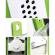 Razatoare multifunctionala, accesorii incluse, alb/verde