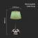 Lampa de masa touch led v-tac, 1.5w, 3in1, dimabil, verde/crom