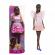 Papusa barbie fashionista afro-americana cu rochie peach