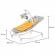 Sezlon 3 in 1, kinderkraft felio 2, forest yellow