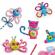 Set copii de creat animale din plastilina cu accesorii si sclipici
