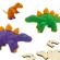 Set creativ - schelete de dinozauri din lemn si plastilina