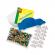 Set creativ beedz - margele de calcat masina glow in the dark