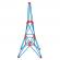 Jucarie din bambus flexistix - turnul eiffel (62 piese)
