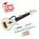 Jucarie din lemn - instrument ukulele (chitara) albastru - invata sa canti cu