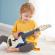 Jucarie din lemn - instrument ukulele (chitara) albastru - invata sa canti cu