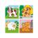 Puzzle din lemn cuburi - imagini de stivuit 3 x 3