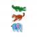 Set creativ beedz - margele de calcat animale din safari