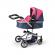 Carucior pentru papusi multifunctional - pisici chichi, 2 in 1