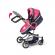 Carucior pentru papusi multifunctional - pisici chichi, 2 in 1