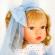 Papusa nines d'onil, susette tul, cu parul blond, cu sunete, cu funda albastra,
