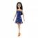 Barbie papusa clasica satena cu rochita albastra cu imprimeu cu fluturi