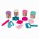 Galetusa cu 4 borcanase de plastilina si accesorii frozen