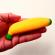 Jucarie squeeze, model banana, antistres, galben,13 cm , pentru copii si adulti