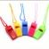 Set 5 fluiere cu snur arbitru, plastic, multicolor