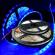Banda led albastra 3528,  300 leduri, 12v, 5m