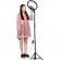 Lampa circulara 18 inch cu trepied, 3 faze lumina