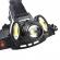 Lanterna de cap 5led, cree/4cob, 1200lm, 6500k, usb, strobo, 100m